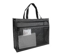 Borsa artistica in rete, Borse per documenti con cerniera in rete,Organizzatore di documenti trasparente 17 x 13 x 4,4 pollici con maniglia e cerniera | Borsa tote A3 per opere d'arte, grafici e mater