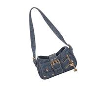 Borsa ascellare alla moda ampie tasche interne con cerniera comoda borsa a tracolla regolabile borsa a tracolla essenziale quotidiana, B, One Size