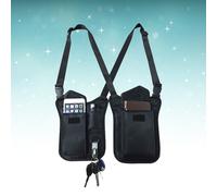 Borsa ascellare in nylon con risvolto asimmetrico nascosta multifunzione Borsa