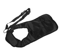 Borsa Ascellare Uomo in Nylon Poliestere, Nera, Tre Tasche | Chiusura Zip, Accesso Rapido Agli Scomparti, Tracolla Regolabile, per Carte e Documenti in Luoghi Affollati