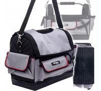 Borsa Attrezzi 18 " Aperto Organizer Cintura 9 Scompartimenti Montaggio Grigio