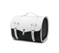 Borsa bagagli moto Per Il Sedile Posteriore Bagagliaio Appeso Impermeabile Veicoli Elettrici Custodia Custodia Moto Retrò(Bianco Nero)