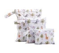 Borsa Bagnato Asciutto - Set da 3 Pezzi, Organizer Riutilizzabile Impermeabile,Borsa per Pannolini con Cerniera e Manico,per Nuoto, Costume, Asciugamano, Pannolini, Piscina, Palestra, Viaggio