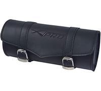 Borsa Barilotto Rigido Porta Attrezzi Forcella Moto Custom Chopper Nero