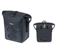 Borsa Basil Navigator M nero, 25x14x34cm, sistema hook-on