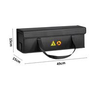 Borsa batteria impermeabile e ignifuga per archiviazione file telefono cellulare