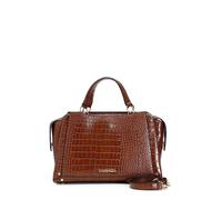 Borsa bauletto Cafè Noir similpelle stampa cocco marrone con tracolla inclusa