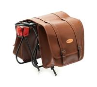Borsa Bisaccia Bonin in Ecopelle Testa di Moro Lusso 30x12x33 cm