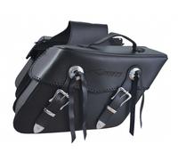 Fringed Panniers Bag Pair Saddle bag Luggage Custom Chopper Travel Bag Black