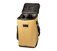 Borsa Bombole Gas 10L Impermeabile Oxford 600D | Oxford 600D strappo-resistente, PU impermeabile, protegge da umidità e per terra bagnata(Brown 18*18*31cm)