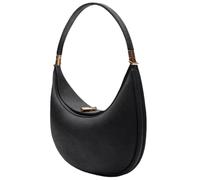 Borsa: borsa a tracolla da donna | Borsa a tracolla a mezza luna, borsa curva in pelle, borsa tote crescentt, borse a tracolla a mezza luna, borsa 4 in 1 alla per lavoro e appuntamenti, Nero