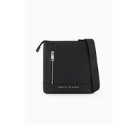 Armani Exchange Borsa a tracolla nero, pelle sintetica, uomo