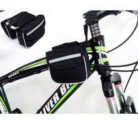 BORSA BORSETTA DOPPIA PER BICICLETTA PORTA CELLULARE SMARTPHONE IMPERMEABILE