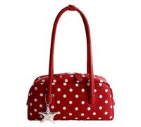 Borsa Bowler Bag con Manico, Graziosa, Vintage, Grande Capacità