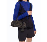Borsa Bowling Bag Horizontal Suede Pinko