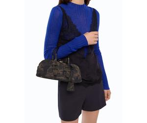 Borsa Bowling Bag Horizontal Suede Pinko
