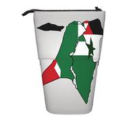 Borsa Cancelleria State Of Palestine Flag Map02 Borsa Matite Personalizzato Slot Matite Astuccio Con Cerniera Astucci Portamatite Per Ufficio, Insegnanti, Regalo