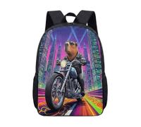 Borsa Capybara per occhiali da sole, 43 cm, zaino per la scuola per bambini, stampa giungla tropicale, zaino per studenti, 15, L, Minimalista