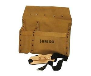 BORSA CARPENTIERE RINFORZATA IN CUOIO CON DISTANZIATORI IN LEGNO