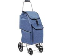 Borsa Carrello Spesa Borse Spesa per Carrello Impermeabile Pieghevole Borsa di Ricambio per Carrello Della Spesa(Blu)