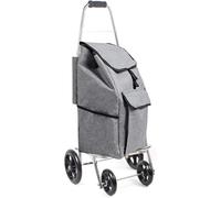 Borsa Carrello Spesa Borse Spesa per Carrello Impermeabile Pieghevole Borsa di Ricambio per Carrello Della Spesa(Grigio)