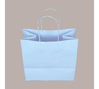 Borsa Carta Bianca Shopper Base Larga Gelateria 25+15H24 30 Pezzi