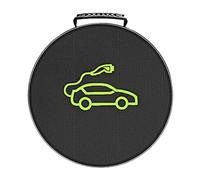 Borsa Cavi A Ponte, Borsa Organizzatrice Cavi Caricatore EV, Borsa Di Stoccaggio Cavi Portatile Per Veicoli Elettrici, Scatola Impermeabile Del Caricatore Per Auto Elettrica L, Rotondo, Consulte la