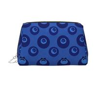 Borsa chic di trucco di viaggio della stampa dello spettrogramma di colore, sacchetto cosmetico sveglio per le donne per la borsa e l'uso on-the-go, Mare Mirtillo, One Size, Classico