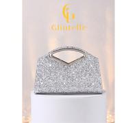 Borsa clutch da donna Glintelle, con cristalli scintillanti e strass, borsa da sera di lusso e di alta gamma, con glitter, adatta per gala, feste, compleanni, da abbinare a vestiti eleganti, può esser