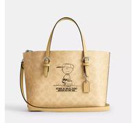Borsa Coach x PEANUTS 2025 Molly Tote Bag 25 Signature Canvas Charlie Brown C...