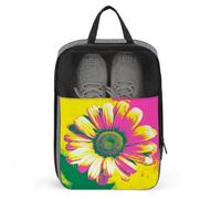 Borsa colorata per scarpe da golf con fiori di camomilla per uso quotidiano da viaggio e anti-polvere