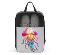 Borsa colorata per scarpe da golf con meduse per uso quotidiano da viaggio, anti-polvere, custodia per scarpe da golf