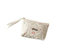 Borsa compatta per rossetti, progettata per donne e ragazze, offre accesso a cosmetici, gioielli, chiavi e carte, spazioso organizer per cosmetici con cerniera, Rettangolare, Bellezza di massa