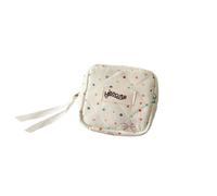 Borsa compatta per rossetti, progettata per donne e ragazze, offre accesso a cosmetici, gioielli, chiavi e carte, spazioso organizer per cosmetici con cerniera, Quadrato, Bellezza di massa