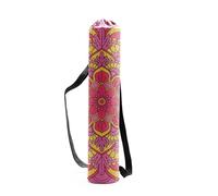 Borsa compatta per tappetino yoga, Copri tappetino da palestra for danza e sport, zaino sportivo, adatto alla maggior parte dei tappetini di dimensioni(Red)