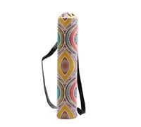 Borsa compatta per tappetino yoga, Copri tappetino da palestra for danza e sport, zaino sportivo, adatto alla maggior parte dei tappetini di dimensioni(Yellow)