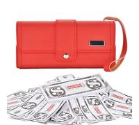 Borsa con banconote false che si spara | Accompagnatore per Relax con Scherzo | Button Booklet per Scherzi - Per Festa di Inaugurazione Compleanno Natale Laurea Uomini Famiglia Adulti