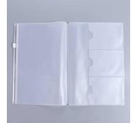 Borsa con cerniera in PVC per Midori Travelers Notebook Journal Planner, borsa con cerniera in PVC standard porta carte di cancelleria per passaporto (210 x 110 mm)