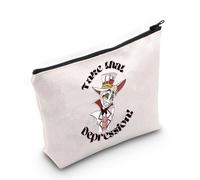 Borsa con cerniera ispirata al cartone animato Take That Depression per i fan Hazbin TV Show Cartoon Gift, Prendi Quello, Borse cosmetiche