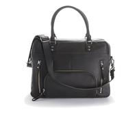 Borsa con cerniera multi-tasche in pelle MACY Nero TU