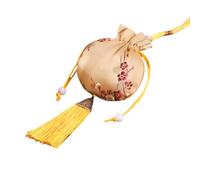 Borsa con coulisse con nappe cinese bustina rotonda portamonete ricamato sacchetti gioielli