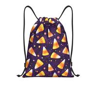 Borsa con Coulisse Corn Kernels Purple Print Borsa Palestra Moda Gym Sack Shopping per Campeggio Vacanze Yoga