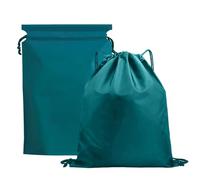 Borsa con coulisse da donna, borsa da viaggio con coulisse, antipolvere, borsa da viaggio per abbigliamento da palestra, campeggio, spiaggia, gite quotidiane, piscina, snack, allenamento, bagno