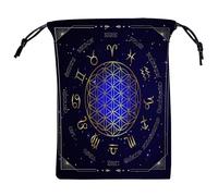 Borsa con coulisse Dadi Astrolabi Divinazioni Tarocchi Borsa per carte Gioco da tavolo Mini Flanella Imballaggi Gioielli Sacchetto di Immagazzinaggio Mini Borsa con coulisse, B