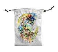 Borsa con coulisse per tarocchi, per tarocchi, con coulisse, tasca portaoggetti, sacchetti di velluto, portatile, per cristalli, dadi, tarocchi