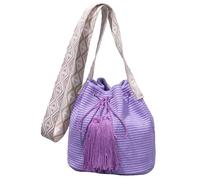 Borsa con Fibbia per Donne con Paglia da Spiaggia con Cannuccia con la Spalla traversa per Pale per la Borsa Estate 2025