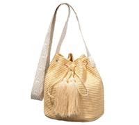 Borsa con Fibbia per Donne con Paglia da Spiaggia con Cannuccia con la Spalla traversa per Pale per la Borsa Estate 2025