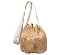 Borsa con Fibbia per Donne con Paglia da Spiaggia con Cannuccia con la Spalla traversa per Pale per la Borsa Estate 2025