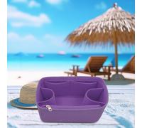 Borsa con inserto in feltro, organizer per borse, per shopping, spiaggia,
