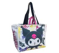 BORSA CON MANICI KUROMI SANRIO SHOPPER CON TRACOLLA BORSA MARE TEMPO LIBERO